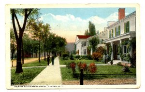 NY -  Geneva. South Main Street circa 1926