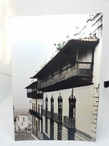 Balcones Tipico La Oratava Santa Cruz De Tenerife Vintage Postcard