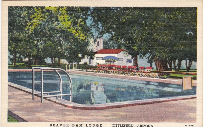 Arizona Littlefield Beaver Dam Lodge Swimming Pool Curteich sk5161