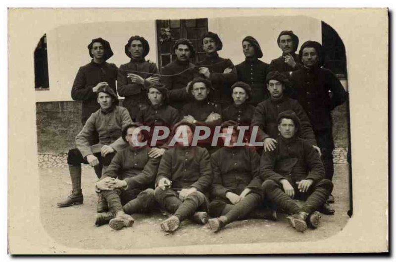 Chambery CARTE PHOTO Militaria Alpine Hunters