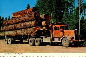 California Redwood Highway Paul Bunyan's  Toothpicks Logging Truck With ...