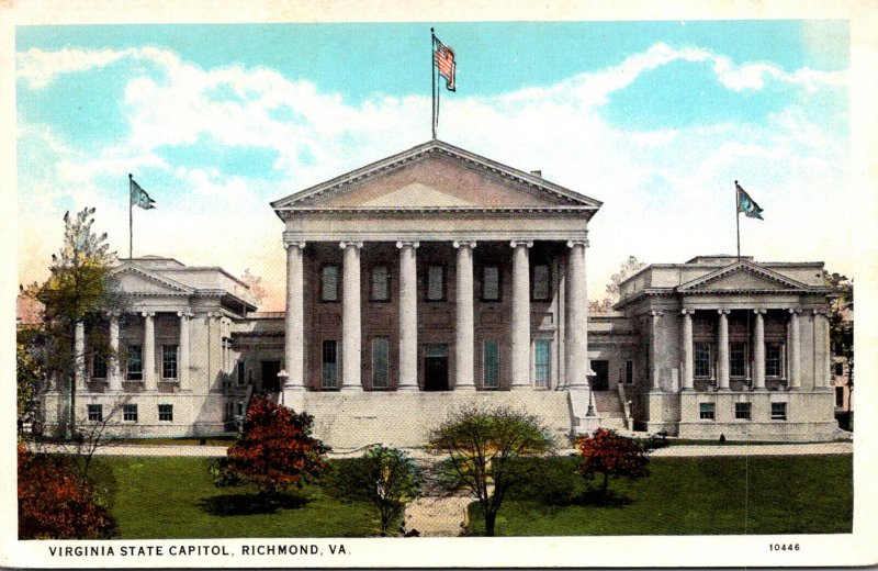 Virginia Richmond State Capitol Building Curteich