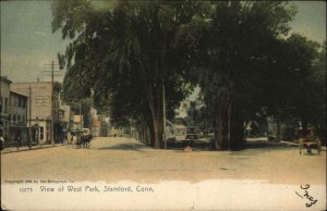 Stamford CT Connecticut West Park c1905 Rotograph Postcard