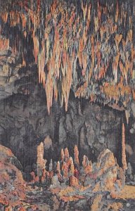 Stalagmites and Stalactites in King's Palace Carlsbad, New Mexico 