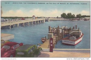 Florida St Petersburg John's Pass Fisherman's Paradise 1950