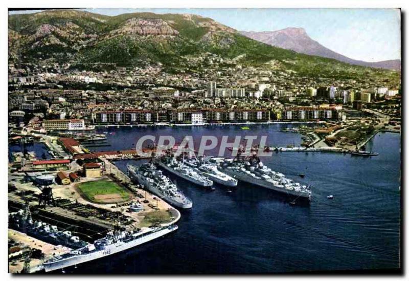 Postcard Modern Stadium Toulon Jean Bart and boats Charter School Football