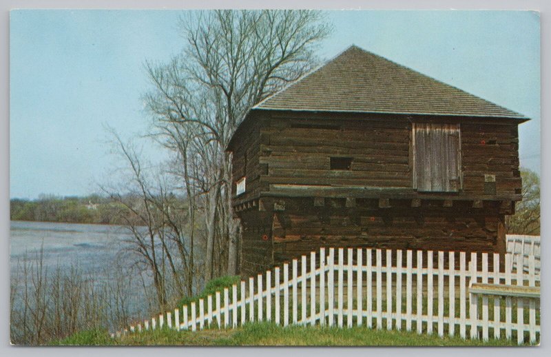 State View~Fort Halifax Blockhouse~Waterville Maine~Vintage Postcard 