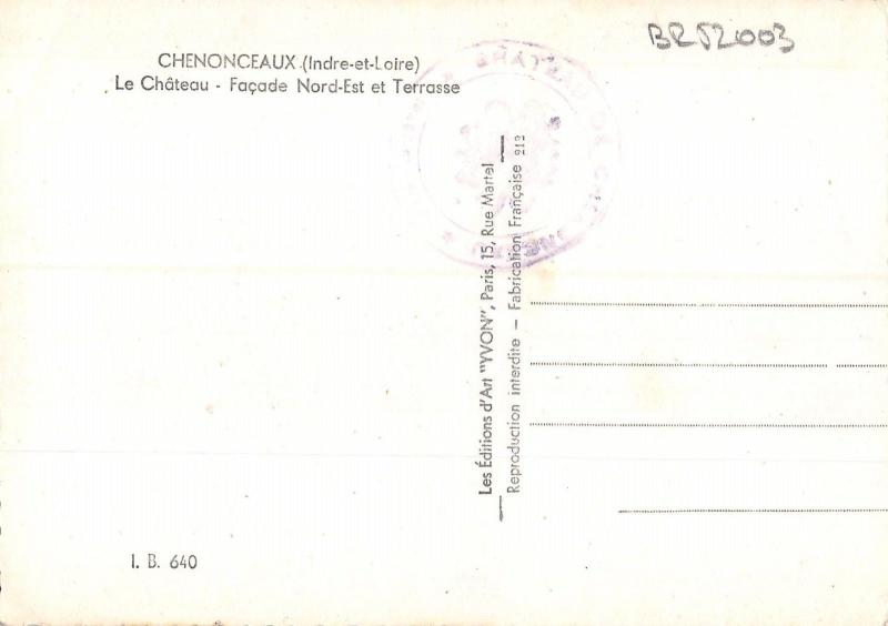 BR52003 Le chateau Chenonceaux      France  1 2 3