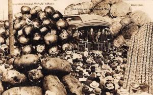 Kansas City President Taft Potatos Corn Exaggeration Real Photo Postcard J76069