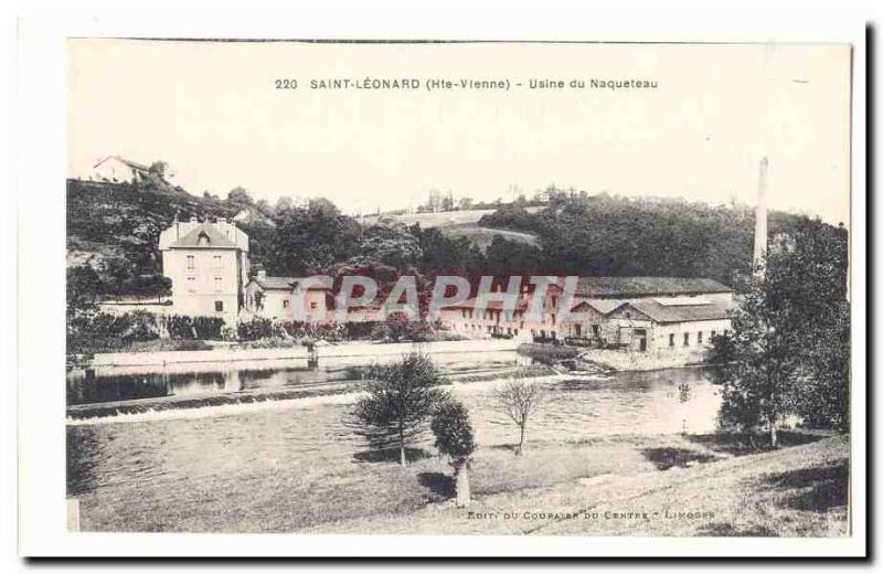 St. Leonard de Noblat Old Postcard Factory of Naqueteau