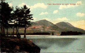 New York Lake George Twin Mountains 1914