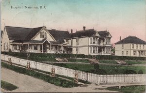 Hospital Nanaimo BC Vancouver Island c1915 Warwick for Houten Postcard H61