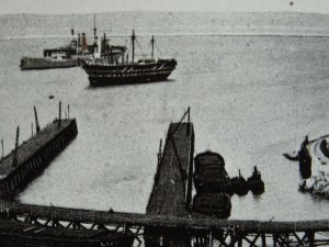 Dorset PORTLAND ROADS & MARINE DOCKS / NAVY TRANING & BATTLESHIPS c1913 Postcard