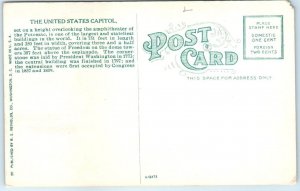 Postcard - The United States Capitol - Washington, District of Columbia