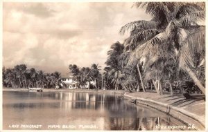 Miami Florida Lake Pancoast Real Photo Vintage Postcard AA41270