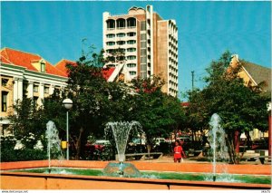 CPM Wilhelmina Park with the tower of the Curacao Plaza Hotel. CURACAO (629636)