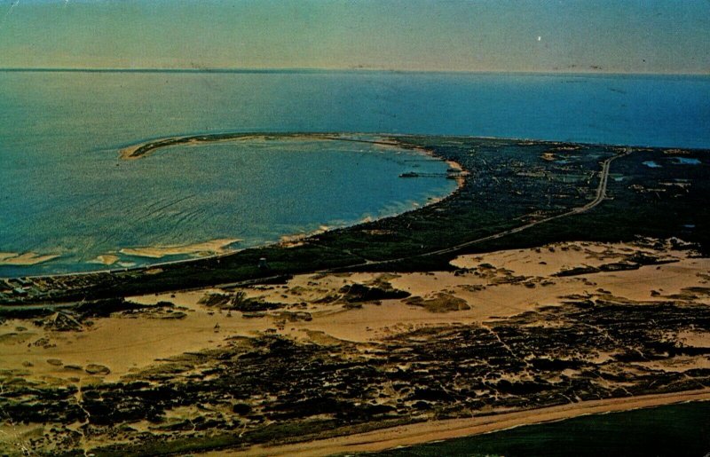 USA Aerial View Outer Cape Cod Massachusetts Chrome Postcard 08.83 