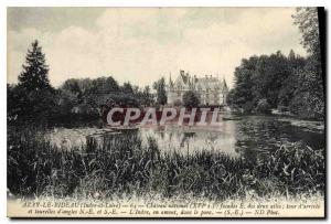 Old Postcard Azay le Rideau Indre et Loire Chateau facades National E wings t...