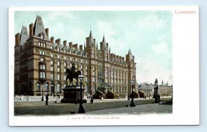 L. and N. W. R. Hotel Lime Street LIVERPOOL England UK Postcard