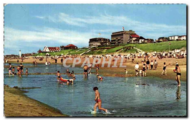 Postcard Old Noordijk Aan Zee Strandleven