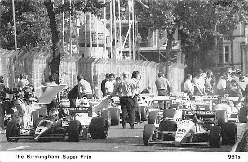 The Birmingham Super Prix 1988 Automobile Racing, Race Car Postcard Unused