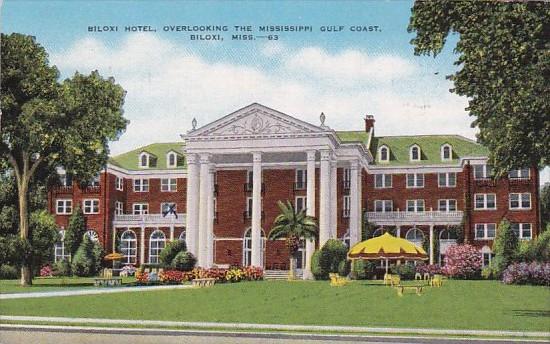 Mississippi Biloxi The Biloxi Hotel 1951