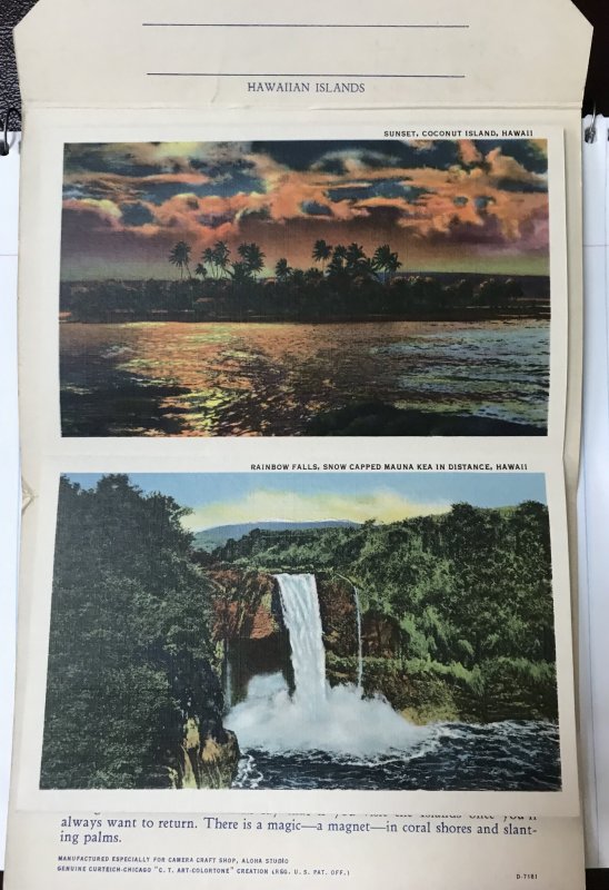 1947 Curt Teich &Co “Aloha” Postcard Booklet