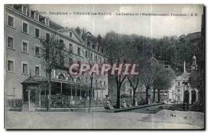 Old Postcard Dauphine Uriage les Bains Casino and I Etablissement Thermal