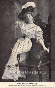 Miss Grace Palotta Theater Actor / Actress Postal Used Unknown 