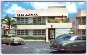 1940's CASA MARINA APARTMENTS HOTEL MIAMI BEACH FLORIDA VINTAGE POSTCARD