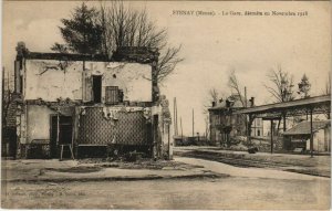 CPA STENAY La Gare detruite en November 1918 (152329)