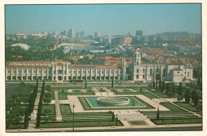 Lisbon Portugal Vista Aerea da Zona de Belem Lisboa Aerial View Vintage Postcard