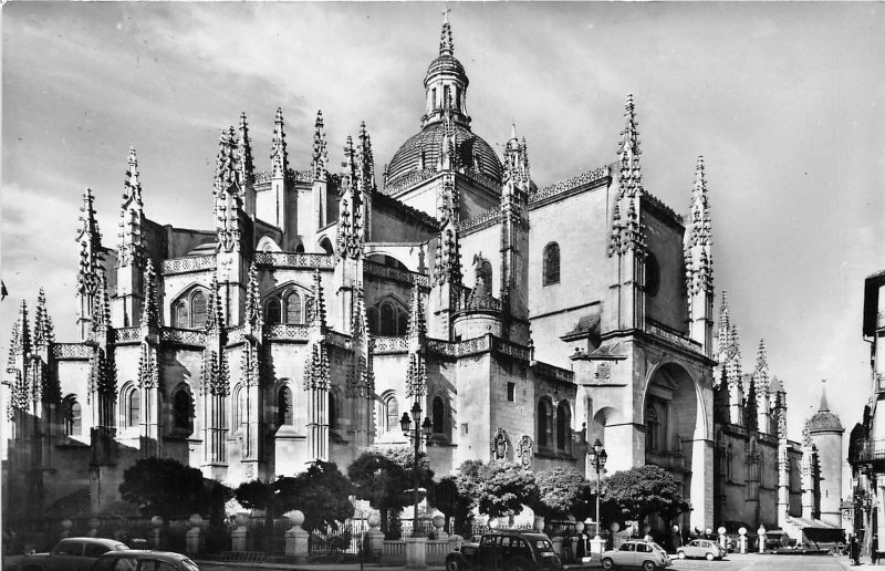 Lot 61 spain segovia real photo general view of the cathedral