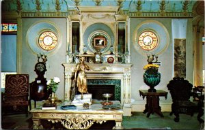 Vtg Rutland Vermont VT Wilson Castle French Drawing Room Postcard