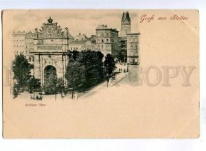 192435 POLAND GRUSS aus STETTIN Szczecin Vintage postcard