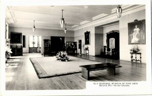 RPPC Interior Maryhill Museum of Fine Arts Maryhill WI Vintage Postcard G19