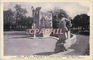Old Postcard Dijon Victory Monument and Remembrance (1914 1918) Verdun Boucha...
