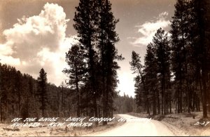 New Mexico Ruidosa Dark Canyon Highway At The Divide Real Photo