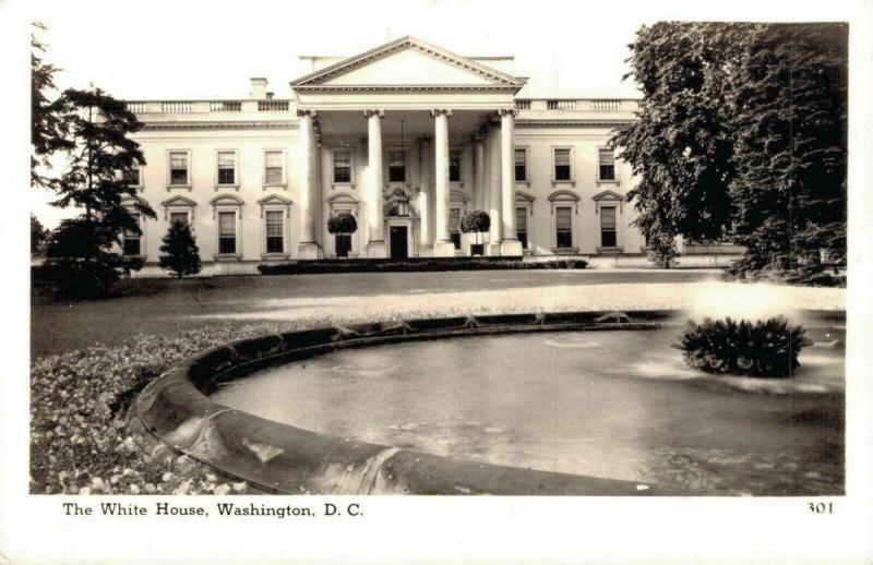 USA The White House Washington D. C. RPPC 02.68