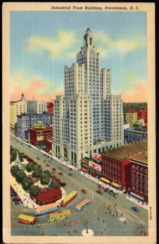 Rhode Island PROVIDENCE Industrial Trust Building - pm1944 - LINEN