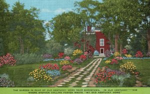 Old Kentucky Home Garden Near Bardstown Kentucky KY Vintage Postcard c1930