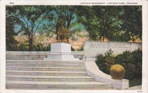 Illinois Chicago Lincoln Monument In Lincoln Park Curteich