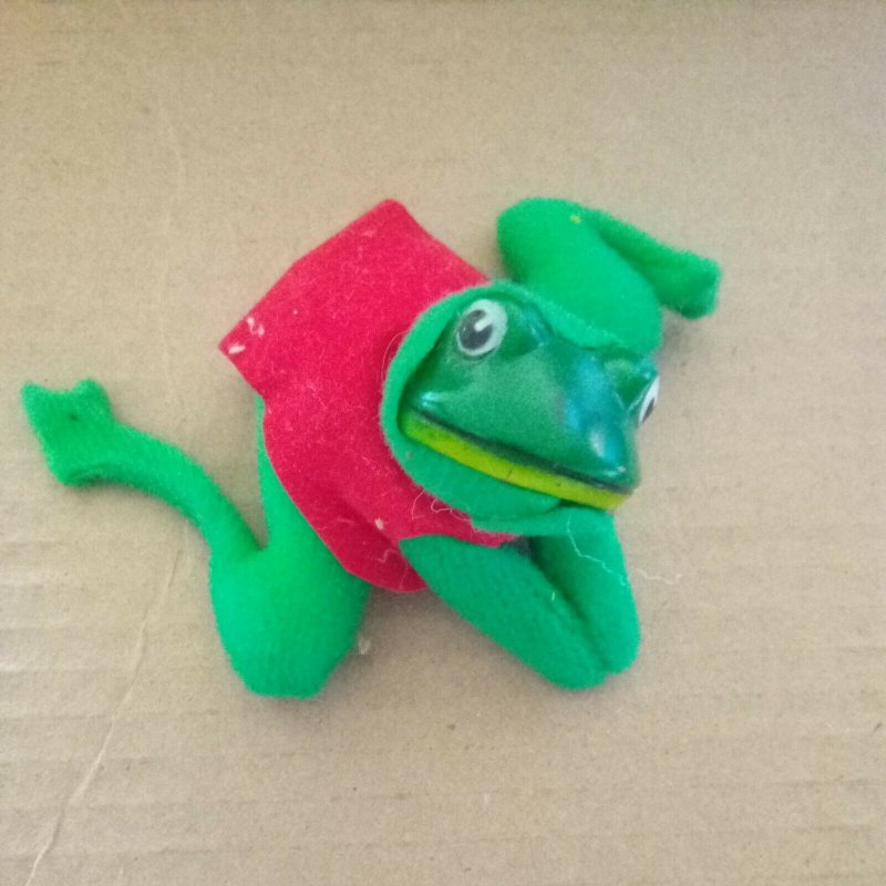 Vintage Frog Clip On Toy Pencil Topper Hugger