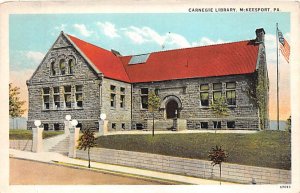 Carnegie Library Mckneesport PA USA Postcard