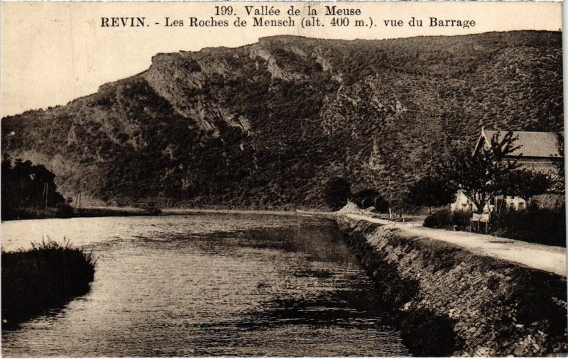 CPA Revin - Les Roches de Mensch vue du Barrage (113130)