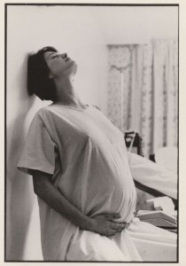 Catherine Bailey Fashion Model 1980s Pregnant In Hospital Postcard