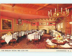 Unused 1950's ENGLISH ROOM RESTAURANT Hackensack New Jersey NJ u4304