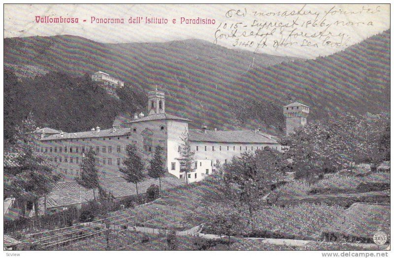 Vallombrosa Benedictine abbey , Reggello (Tuscany, Italy), PU-1912