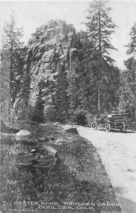 H66/ Boulder Colorado Postcard c1910 Castle Rock Boulder Canon  71