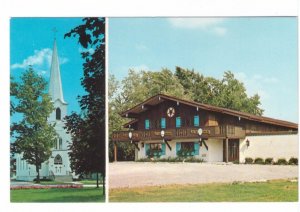 St John's Lutheran Church, Frankenmuth, Michigan, Vintage 1979 Chrome Postcard